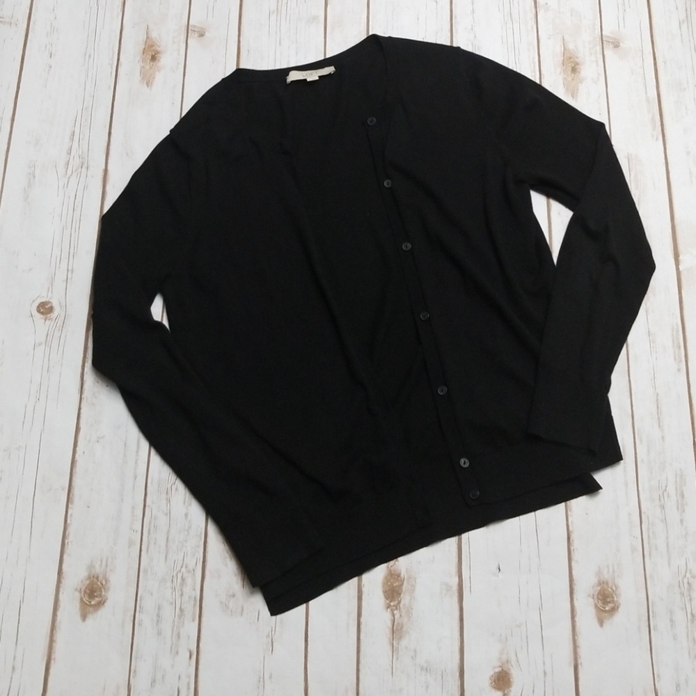 Black cardigan- the Loft